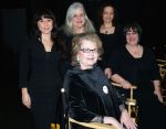 Cast of Love, Loss, and What I Wore. Back row: Nina Mendiburu, Me, Lola Bond; Front row: Sharon DeLaBarre, Susan Dwyer